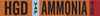 Brady B-946 Orange Pressure Sensitive Vinyl Pipe Marker - Printed Msg = HGO VAP Ammonia High with Right Arrow - 145847 - 754473-54635 - R. S. Hughes Company, Inc.