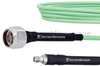 Low Loss N Male to SMA Female Cable LL142 Coax in 50 cm and RoHS with LF Solder - FMCA1251-50CM - Fairview Microwave Inc.