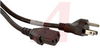 Power Cord, Detachable; 10 A; Plug; SJT; 3 m; 0.315 in. (Nom.); 1250 W; 125 V - 70115991 - Allied Electronics, Inc.