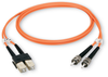 1m (3.2ft) STST OR OM1 MM Fiber Patch Cable INDR Zip OFNR - EFN110-001M-ST - Black Box