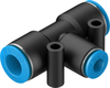 Push-in T-connector -- QST-10-6 - Image