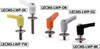 Miniature Plastic Clamp Levers with Flat Washers for Slotted Holes -- LECMS-5-12-LWP20-BK - Image