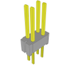 Headers, Male Pins - 612-HTMS-102-01-G-D-ND - DigiKey