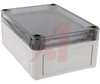 Enclosure, Plastic Transparent; Polycarbonate; Polyurethane; Light Gray; 4X - 70075176 - Allied Electronics, Inc.