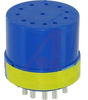 connector comp,insert only,size 28,blueinsul,12 #16 solder cup socket contact - 70141423 - Allied Electronics, Inc.