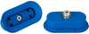 Bellows suction cup (oval) for high dynamic on curved, oily surfaced workpieces SAOB 110x55 HT1-60 G3/8-AG -- 10.01.06.03207 - Image