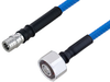 Plenum 4.1/9.5 Mini DIN Male to QMA Male Low PIM Cable 150 cm Length Using SPP-250-LLPL Coax , LF Solder - PE3C5866-150CM - Pasternack