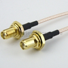SMA Female Bulkhead to SMA Female Bulkhead Cable RG-316 Coax in 48 Inch - FMC1212315-48 - Fairview Microwave Inc.