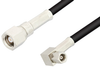 SMC Plug to SMC Plug Right Angle Cable 72 Inch Length Using RG174 Coax, RoHS - PE33556LF-72 - Pasternack