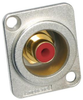 Rca Connector, Jack, 2Pos, Red; No. Of Contacts Amphenol - 23AC1098 - Newark, An Avnet Company