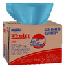 Kimberly-Clark Wypall X80 Blue Hydroknit 160 Wipe - Box - 160 sheets per pack - 16.8 in Overall Length - 41041 - 036000-41041 - R. S. Hughes Company, Inc.