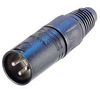 Neutrik NC3MXB Male Cable End XLR Black/Gold Bulk - NEUNC3MXBD - HAVE, Inc.