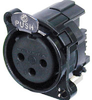 Neutrik Nc3fbhl-1 With Metal Ring -- NEUNC3FBHL1B
