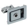Rotary Push-to-Close Latch, Paddle Actuated, Two Stage, No Lock Plug, Press-in Studs, Zinc Plate, Bright chromate - R4-82-894-10 - Southco