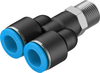 Push-in Y-fitting - QSY-3/8-12 - Festo Corporation