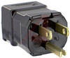 Electrical Plug; 15 A; 125 V; Black; 0.220 to 0.660 in.; Nylon; Brass; Steel - 70116139 - Allied Electronics, Inc.