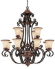 3862IU-252R Large Chandeliers-Glass Shade - 429970 - Capital Lighting, Inc.