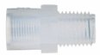 Threaded reducing bushing, PFA, 3/8