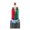 Security & Alarm Cable, Plenum-CMP, 4-22 AWG stranded bare copper conductors with Flamarrest® insulation, Beldfoil® shield and Flamarrest® jacket with ripcord -- 6502FE