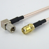 SMA Female (Jack) to RA 10-32 Male (Plug) Cable M17/113-RG316 Coax Up To 2 GHz in 24 Inch - FMC1314316-24 - Fairview Microwave Inc.