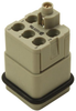 Rectangular Han Insert, Plug, 5+Pe, Crimp; Product Range Harting - 04C8075 - Newark, An Avnet Company