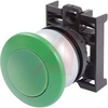 PUSHBUTTON, MUSHROOM HEAD PUSHBUTTON OPERATOR, MOMENTARY, GREEN BUTTON, SILVER B -- 70057772