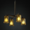 GLA-8920-16-AMBR-DBRZ Mid. Chandeliers-Glass Down - 670961 - Capital Lighting, Inc.