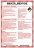 Brady B-120 Fiberglass Reinforced Polyester Rectangle White Chemical, Biohazard, Hazardous & Flammable Material Sign - 7 in Width x 10 in Height - TEXT: BENZALDEHYDE - 48847 - 754476-48847 - R. S. Hughes Company, Inc.