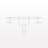 T Reducer Connector, Barbed, Natural - 61450 - Qosina Corp.