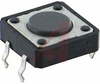 Switch, Sub-Mini Tactile, 160 OperatingForce, 0.169 Height, 50MA@12VDC, 12x12MM -- 70128183