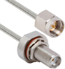 Coax Cable, Sma Plug-Blkhd Jack/6; Connector To Connector Amphenol Sv Microwave - 37AJ2311 - Newark, An Avnet Company