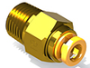 Precision Metal Orifices - Push-On Tube Adapters, 1/8