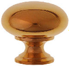 Solid Brass Round Cabinet Knob, 1 Inch, Polis.. - 817080 - HardwareSource, Inc.