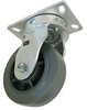 Swivel Caster - Gray Soft Rubber Wheel - Model 15 - 15RF6x2-S - Caster City, Inc.