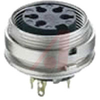connector,circular din,female receptacle,rear mount,3 contact,ip40,mate sv,wsv - 70151238 - Allied Electronics, Inc.