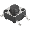 Print and SMD Switch 6x6 -- 6x6 mm tact switches Tactile Momentary Switches: Compact and Relaible with Gullwing or Through hole in diffrenten Heights - Image