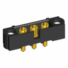 3 Pos. Male SIL Vertical Throughboard Conn. Jackscrews - M80-5000000M1-03-331-00-000 - Harwin Plc