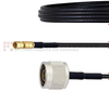 N Male to SSMC Plug Cable LMR-100 Coax in 60 Inch - FMCA1491-60 - Fairview Microwave Inc.