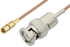 BNC Male to SSMC Plug Cable 18 Inch Length Using RG178 Coax - PE3C4397-18 - Pasternack