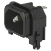 IEC Appliance Inlet C14 or C18, sandwich Mounting, PCB-Terminal -- GSP2 - Image