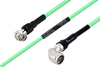 Temperature Conditioned TNC Male Right Angle to N Male Right Angle Low Loss Cable 200 cm Length Using PE-P300LL Coax - PE3M0246-200CM - Pasternack