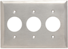 Single Receptacle Wall Plate, Three Gang - SS73 - Legrand