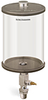 Clear View Single Feed Manual Lubricator, 1/2 gal Acrylic Reservoir, 1/2” Male NPT - B4461-064AB4W - Oil-Rite Corp.