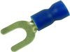 Terminal, Spade/fork, #10, Crimp, Blue; Product Range Multicomp Pro - 34P2378 - Newark, An Avnet Company