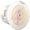 Receptacle, Twist-Lock; 20 A; 120/208 VAC; L21-20R; White; Steel-Nickel Plated - 70116427 - Allied Electronics, Inc.