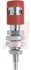 Binding Post; Spring-Loaded Binding Post; 15 A; 1200 V (RMS) (Max.); Nylon; Red - 70198228 - Allied Electronics, Inc.
