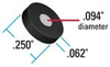 0.5 &micro;m Stainless Steel Replacement Frit -- A-103 - Image