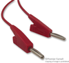 Test Lead, 4Mm Banana Plug To 4Mm Banana Plug, Red, 1 M Rohs Compliant Radiall - 52X6259 - Newark, An Avnet Company