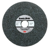 3M Scotch-Brite Unitized C/O Ceramic CO Medium Deburring Wheel - 3 in Diameter - 1/4 in Center Hole - Thickness 1/2 in - DP-UW - 77110 - 076308-77110 - R. S. Hughes Company, Inc.