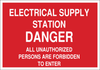 Brady B-302 Polyester Rectangle Red Electrical Safety Sign - 14 in Width x 10 in Height - Laminated - 84227 - 754476-84227 - R. S. Hughes Company, Inc.